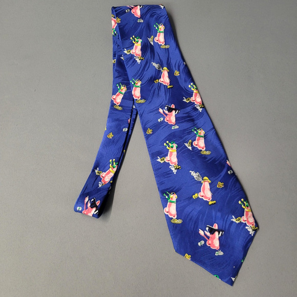 Atrovent Boehringer Ingelheim Tie Mens Silk Novelty Nose Cartoon Fun Gift - Picture 2 of 8